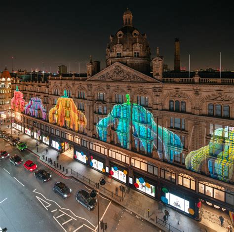 Louis Vuitton lights up Harrods façade in 'media first' to celebrate 